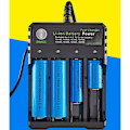 Miniatyrbillede 4 af 5: Universal smart batterioplader til 18650 18500 18350 17670 17500 16340 14500 10440 20700 21700 22650 26650 3.7V Li-Ion NI-MH - AAA AA. Oplader