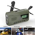 Pikkukuva 3 / 5: Kannettava DAB/FM-radio, 4000mAh Dynamo Solar Radio, Solar Crank Radio, Hätäradio DAB Radio USB-laturi hätäsireenillä, herätyskello