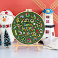 Miniatyrbillede 2 af 2: 24 Dages Advents Håndbroderi Kit, Krydssting-entusiaster, Dette kit indeholder alt til at skabe en smuk adventskalender med en unik A