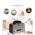 Pikkukuva 6 / 6: FM-radio Vintage-radio Retro-radio Kannettava radio Lyhytaalto-radio Vintage-radio Bluetooth-kaiuttimen, USB-TF-AUX-MP3-soittimen kanssa