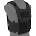 Miniatyrbillede 1 af 6: LV-119 Lav Profil Slick Plate Carrier Taktisk Vest Airsoft Militær Wargame Letvægts Tilpasningssystem Slickster Assault Vest VE-73 BLK