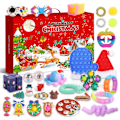 Miniatyrbild 5 av 5: Ny Adventskalender 2021 Jul Leksak för Barn Nedräkningskalender 24 Dagar Jul Leksaker Jul Tryck Bubblor Leksak Pack Present Jul multi