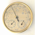 Miniatyrbild 4 av 5: Barometer, väderstation med barometer och hygrometertermometer, 3 i 1 väggmonterad analog väderstation för inomhusbruk