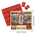 Miniatyrbild 3 av 6: Julpussel, 1008 bitar adventskalender, pussel, 24 dagar av julpussel
