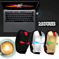 Miniatyrbilde 4 av 4: Ergonomisk trådløs mus Iron Man 2.4G bærbar mobil data Black