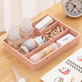Miniatyrbillede 4 af 5: Skrivebordsskuffe Organizer Stabelbar Multi-celle Desktop Opbevaring Divi Blue