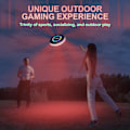 Miniatyrbild 4 av 5: Uppladdningsbar LED Frisbee - 16 miljoner RGB-färger - Smarta lägen - Automatisk tändning - Rolig present till jul, födelsedag och camping rode