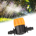 Miniatyrbillede 4 af 5: 100 stk. Havevanding 2-vejs PVC Vandstop Lige Connector Slangeventil Værktøj【GKS】