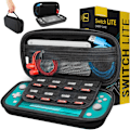 Miniatyrbild 1 av 7: Nintendo Switch Lite Fodral - Skyddande Resefodral med Förvaring för Switch Lite Spel & Tillbehör