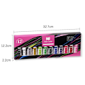 Miniatyrbillede 6 af 7: 12 Farver Lim 3D Malede Negle Negletegning Lim Krog Lim