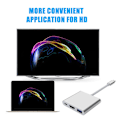 Miniatyrbild 2 av 11: USB-C HUB Adapter Typ-C till USB HDMI-kompatibel 4K Adapter Conne