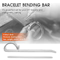 Miniatyrbilde 4 av 5: Armbånd bøye stangsett, 10 stk rustfritt stål armbånd emne DIY armbånd emne mansjett, metallgravering