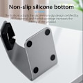 Miniatyrbillede 5 af 7: 1 stk. Opladerstanderholder i aluminiumslegering til ur, opladningsvugge, grå Gray one size