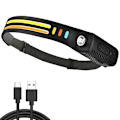 Pikkukuva 1 / 2: LED-otsalamppu heijastimella - 2x COB / Päälamppu - 350 LM Multicolored multicolor