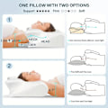 Miniatyrbild 5 av 5: Butterfly Cervicalkudde, Memory Foam-kudde, Lindra nacksmärta och snarkning, Ergonomisk kudde, Mörkgrå Dark Gray