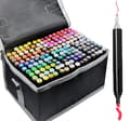 168-Pack Markers with Case - Colouring Pencils Double Sided Pens