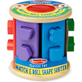 Miniatyrbild 6 av 9: Melissa & Doug Match and Roll FormSorter - Klassisk Träleksak