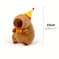 Miniatyrbild 1 av 7: 23cm Capybara Plysch Simulering Capibara Anime Fluffig Leksak Söt Docka Gosedjur Mjuk Docka Plysch Jul Thanksgiving Gåva Birthday Capybara