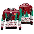 Miniatyrbild 1 av 5: Santa Darth Vader Julful Ugly Sweater Star Wars The Mandalorian Herrar Pullover Kläder Höst Vinter Dam Sweatshirt stil 4 style 4 L