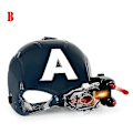 Miniatyrbillede 5 af 5: Kryc Marvel Avengers 4 Iron Man Captain America Maske Lys Lyd Åben Ansigts Hjelm Maske Til Børn Halloween A Thsidne