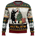 Miniatyrbild 3 av 5: The Mandalorian Santalorian Och Baby Yoda Ful Jultröja Star Wars God Jul Herr Sweatshirt Höst Vinter Dam Pullover Stil 1 style 1 M