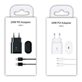Pikkukuva 2 / 3: 10 kpl Mini lasipulloja korkkitulpalla, läpinäkyvä pullo Samsung 25W Charging Plug Black