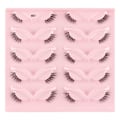 Miniatyrbilde 1 av 11: Halve Vipper Naturlig Look Wispy Cat-Eye Øyevipper 3D Løse Øyevipper Fluffy-Myke 10 Par Falske Mink Kunstige Vipper Sett A