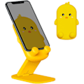 Miniatyrbild 1 av 6: Dubbelt Vikbart Mobiltelefonställ Justerbart Mobiltelefonställ för Skrivbord Silikonskydd Kompatibelt med iPhone 15 14 13 12 11 Pro Max Yellow Chick