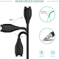 Miniatyrbilde 4 av 5: 2 stk lader kompatibel med Garmin Fenix ​​5 5S 5X Plus 6 6S 6X Pro 7 7S 7X, Forerunner 45 45S 245 Music 935 945