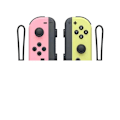 Miniatyrbild 1 av 2: Nintendo Switch Handkontroll Joycon Trådlös Bluetooth Spelkontroll Fjärrkontroll Väckningsfunktion med Snodd, Stödjer Fitness Ring pink+yellow