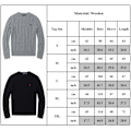 Miniatyrbilde 2 av 2: PoloRalphLauren Herre Strikket Genser Rund Hals Løs Casual Langermet Strikket Genser Hvit White M