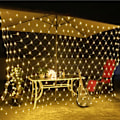 Miniatyrbilde 2 av 7: 4mx6M 1.5MX1.5M 2x3M Julekranser LED Lyslenke Julelys Nettlys Fe Jul Fest Hage Bryllup Dekorasjon Gardinlys