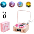Pikkukuva 1 / 5: The Waves vinyylisoitin, Wave Retro vinyylilevysoitin langaton Bluetooth-kaiutin {FW} Pink