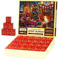 Miniatyrbild 4 av 5: Adventskalender 2023 Julpussel 24 delar 1008 pusselbitar Nedräkning till julpresenter för barn
