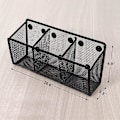 Pikkukuva 3 / 5: Magneettinen kynäteline, verkkokorin säilytystila erittäin vahvalla magneetilla jääkaappiin, valkotaululle, kaapin lisävaruste, toimistotarvikkeiden järjestäjä