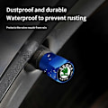 Miniatyrbilde 3 av 5: 4 stk. Bilhjul Dekkventilhetter Støvdeksel Tilbehør for Skoda Octavia Rapid Kodiaq Karoq Fabia Kamiq Superb Derivative Vision-Perfet 4pcs Green