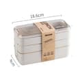 Miniatyrbillede 3 af 3: Madkasse - 3 Lag - Beige - 900 ml
