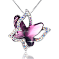 Pikkukuva 1 / 4: Perhoskaulakoru Riipus Naisten Kaulakoru Valmistettu Swarovski-kristallista 【GKS】