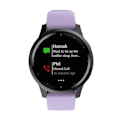 Miniatyrbillede 4 af 5: For Garmin Vivoactive 4s/vivomove 3s Sølv Spænde Udskiftning Rem 18mm Wearables Ur