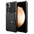 Miniatyrbillede 2 af 6: Galaxy A55 5G Etui med Magnetisk Tegnebog Sort