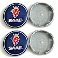 Pikkukuva 4 / 4: 4kpl 63mm Sininen Hiilikuitu Musta Auton Vanteen Keskikupit Pyörän Navan Suojukset SAAB 9 3 9 5 9-3 9-5 SAAB Merkki Lisätarvikkeet Yalo black 4pcs