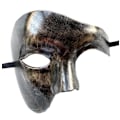 Miniatyrbilde 1 av 4: Maske for menn, Operaens Fantom Maskerade Maske Halvmaske (Svart)