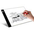 Miniatyrbilde 1 av 4: A4 Lysbord Tegnebrett / Skrivebrett med LED-lys White Vit