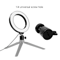 Miniatyrbilde 6 av 8: 6\" LED Ring Light Dimbar USB 5500K Fyllelampe Light + Adapter