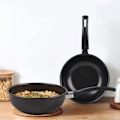 Miniatyrbillede 11 af 11: Non-stick Gryde Mini Induktionskomfur Non-stick Kasserolle Husholdning blackC 18 cm