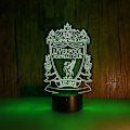 Miniatyrbillede 3 af 5: 3D LED Natlampe Liverpool Fodboldklub Børns Soveværelse Natlampe Anime Lampe