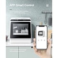 Miniatyrbild 5 av 9: BlitzHome APP Mini Dubbel Vatteninlopp Diskmaskin Borddiskmaskin Diskmaskin