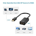 Miniatyrbilde 2 av 3: Macbook Thunderbolt Displayport til HDMI Adapter Svart Svart Svart