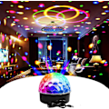 Miniatyrbild 2 av 4: Discokula Discolampa Party Disco Ljusprojektor Led Party Ljus 9 Färger Discolampa Med Fjärrkontroll För Halloween Dekoration Disco Ktv Klubb