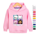 Miniatyrbilde 2 av 6: Hettegensere Gabby's Dollhouse Pullover Jakke Kåpe Gave Rose Rose Rose 120cm